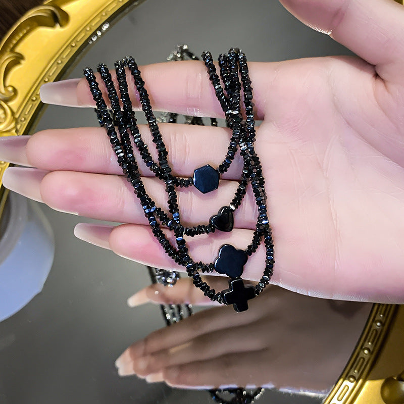 Luxury Fashion Black Small Pieces Of Necklaces