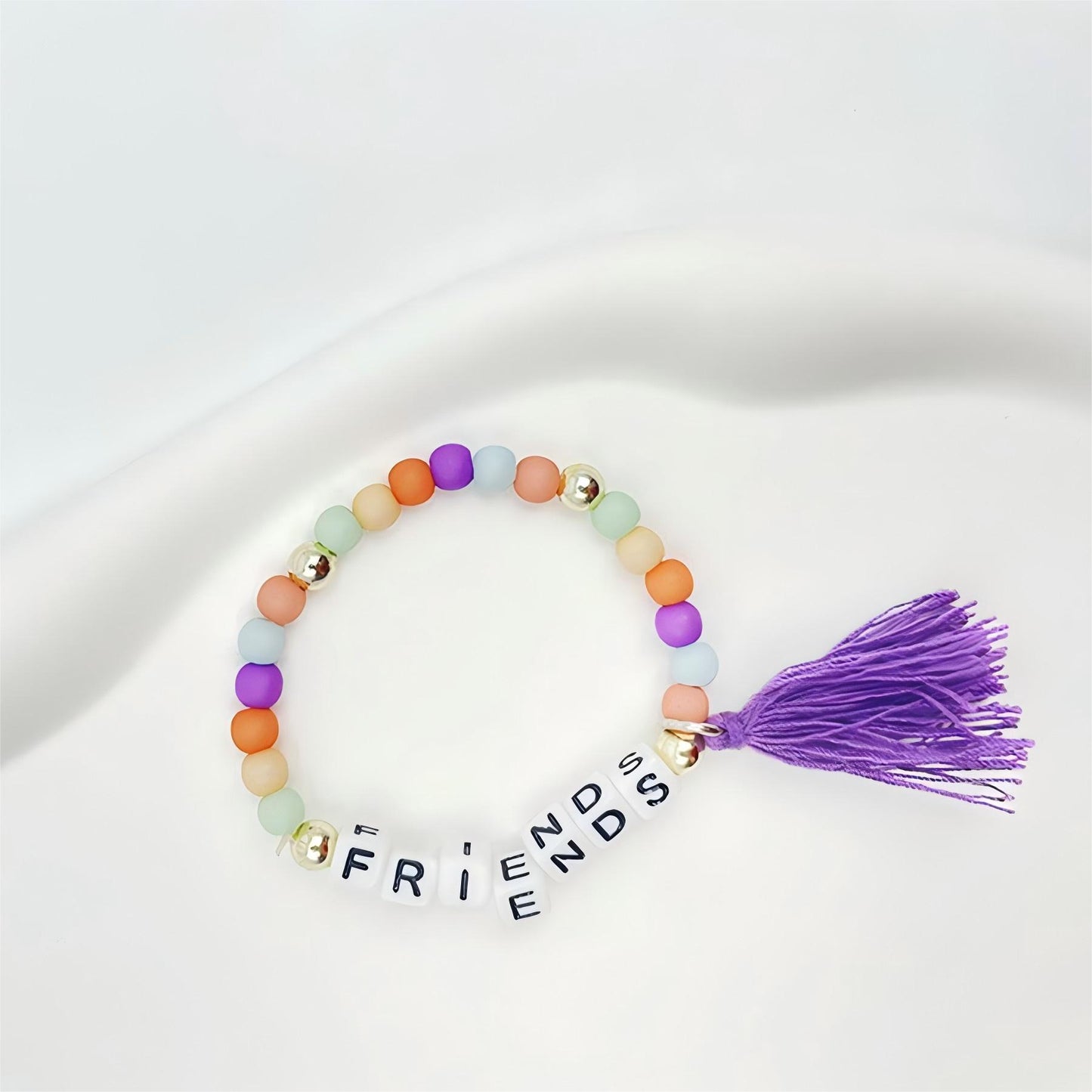 Ethnic Style Dull Polish Bead Tassel Bracelets