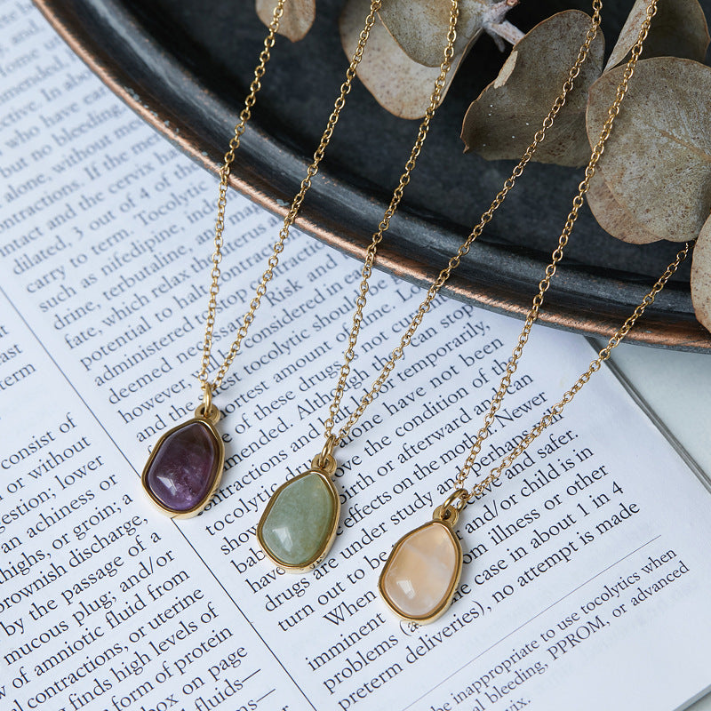 Clavicle Chain Female Titanium Steel Gold Plated Necklaces