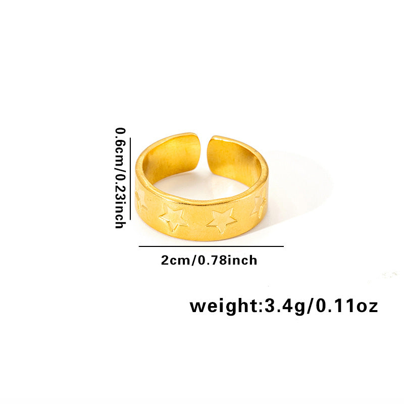 Leaf Love Polka Dot Knotted Titanium Rings