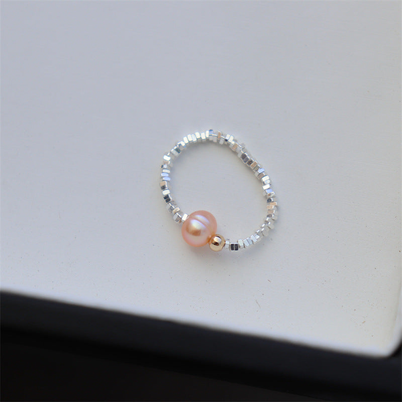 Of Sier Natural Freshwater Pearl Stretch Rings