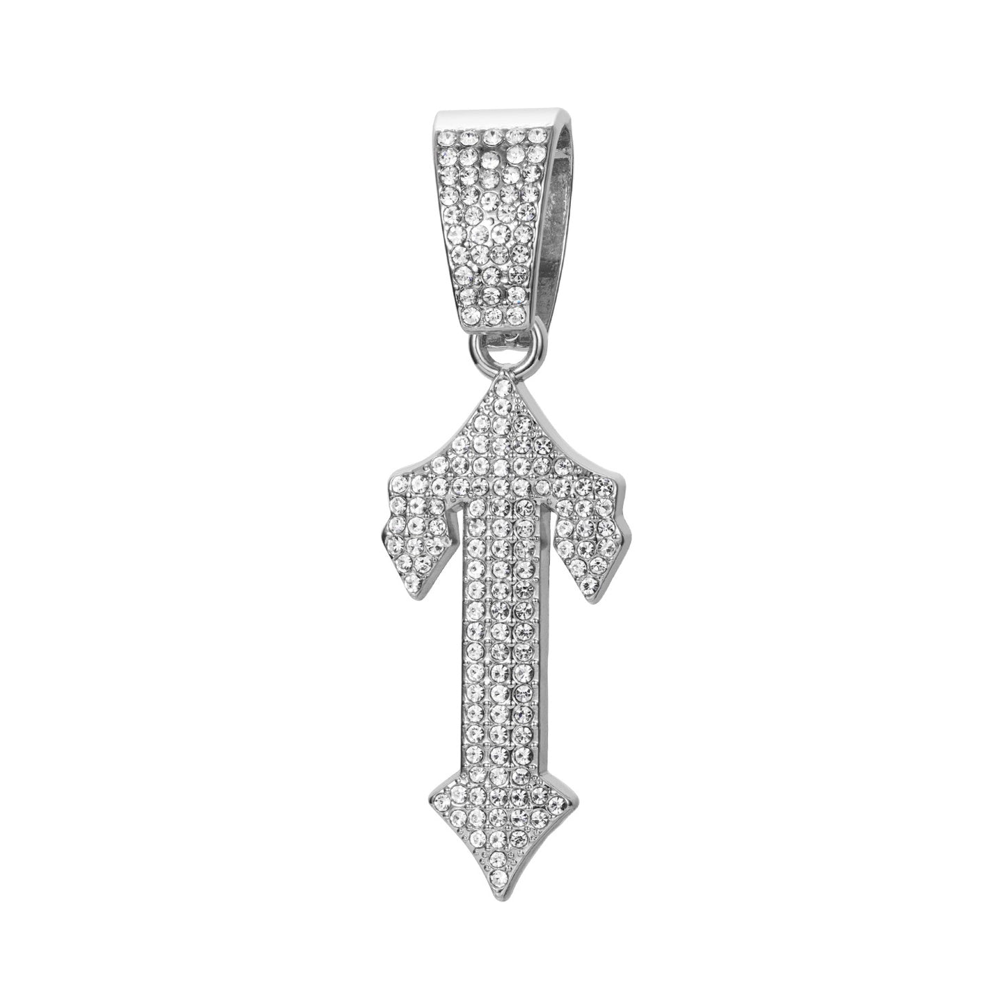Full Diamond Arrow Big Buckle With Pendants