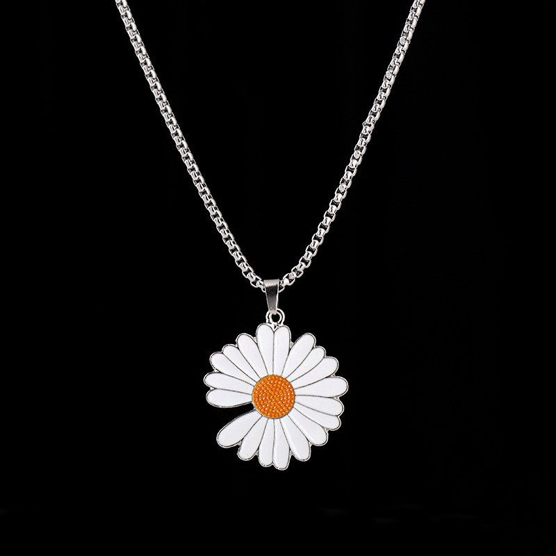 Steel Male Chrysanthemum Hip Hop Sweater Chain Accessories Necklaces