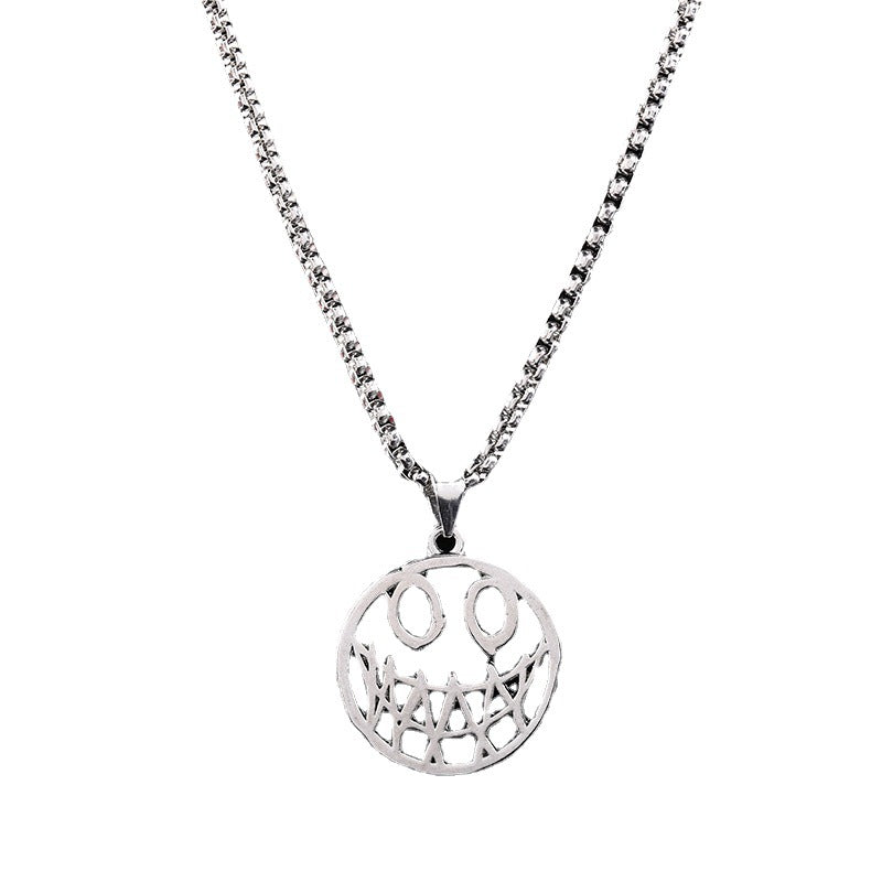 Women's & Men's Fashion Hip Hop Devil Smiley Geometric Necklaces