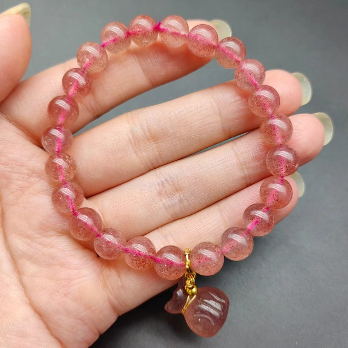 Crystal Agate Handmade Beads Lotus Seedpod Bracelets