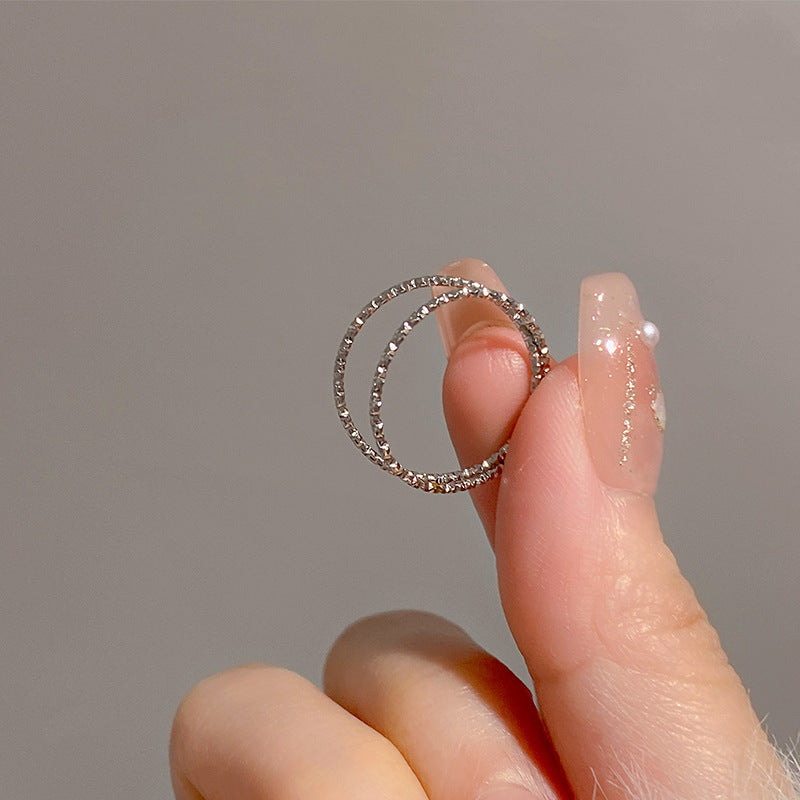 Star Titanium Steel Fashion Personality Trendy Design Rings