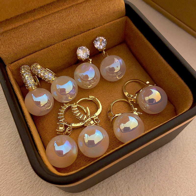 Luxury Mermaid Pearl Fashion High Sense Earrings