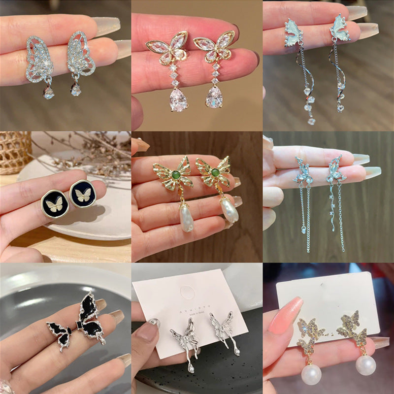 Women's Fashionable Light Luxury Butterfly Design High-grade Rings