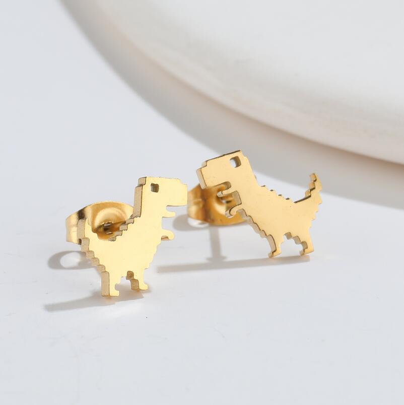 Version Dinosaur Cute Mini Animal Small Earrings