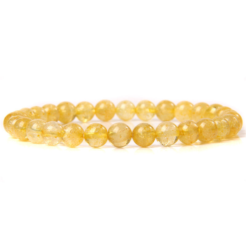 Women's & Men's Single Circle Beaded Natural Agate Stone Bracelets