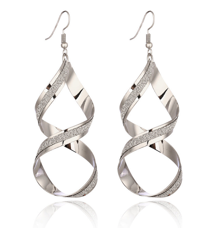 Fashion Ornament Popular Stickers Frosted Water Earrings