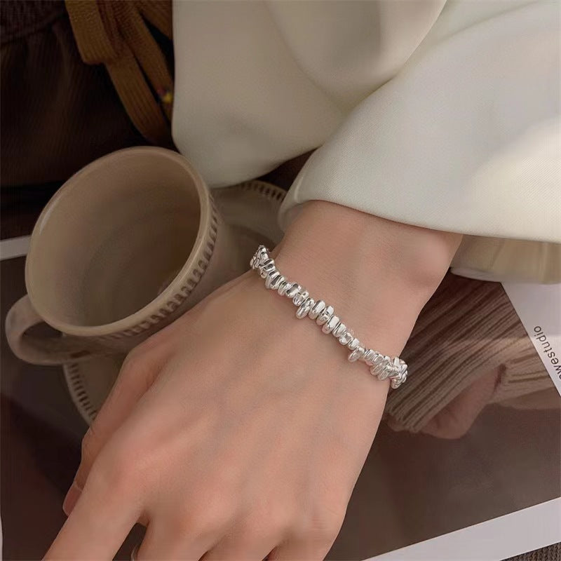 Women's Sier Irregular Design Clavicle Chain Fashion Necklaces