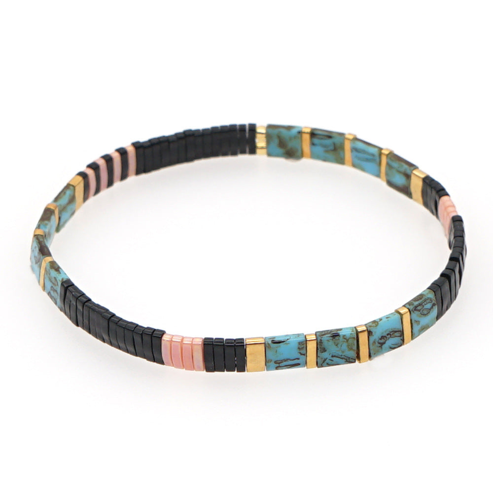 Women's National Fashion Glass Beaded Small Bracelets