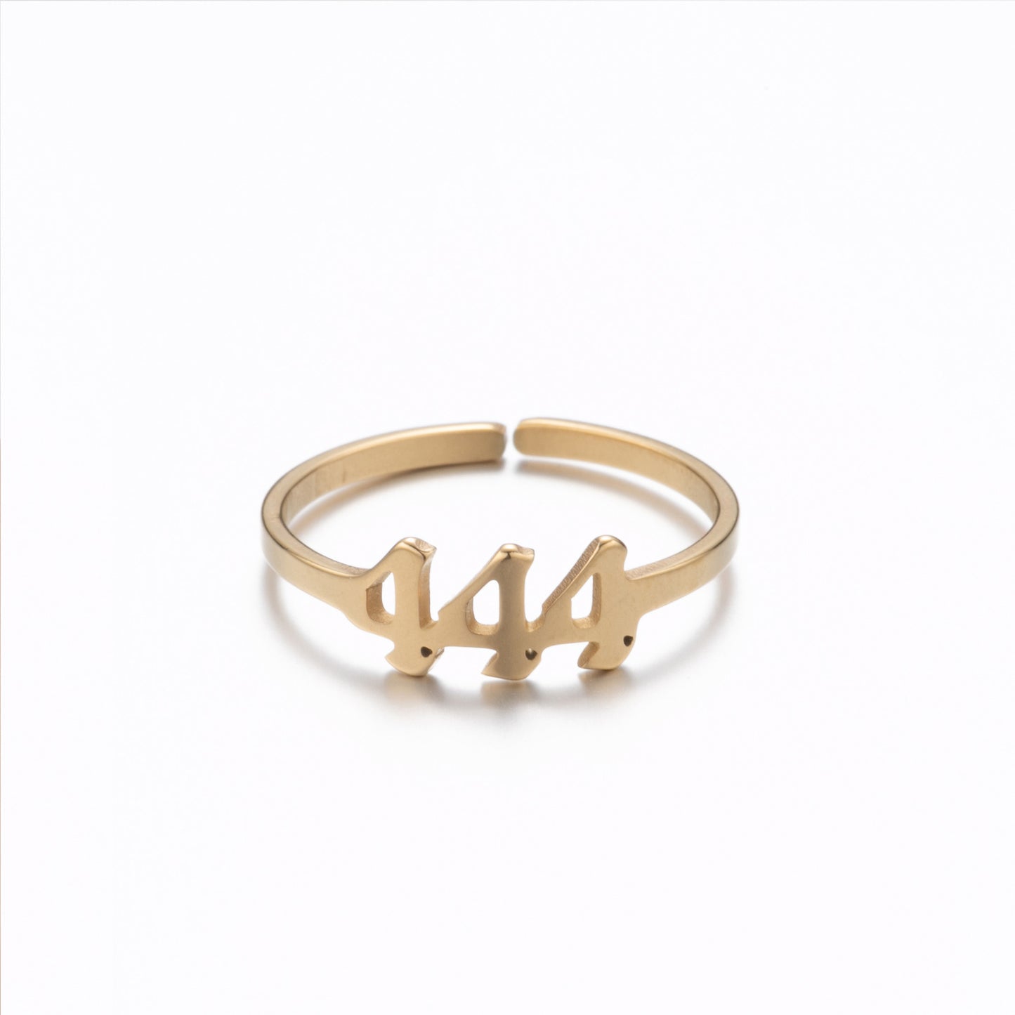 Women's & Men's Lucky Digital Angel Opening Gold Commemorative Rings