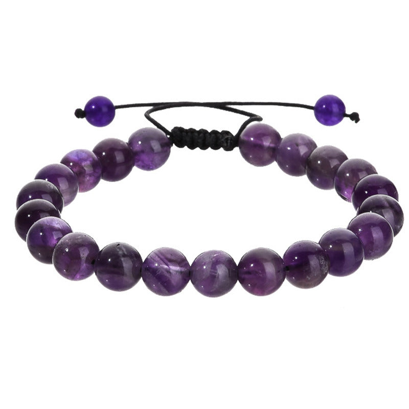 Ornament Hand-woven Amethyst Woven Geometric Agate Bracelets