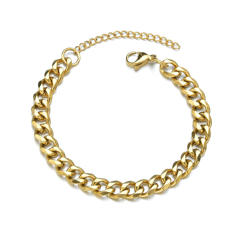 Men's Grinding Cuban Simple Personality Hipster Cool Bracelets