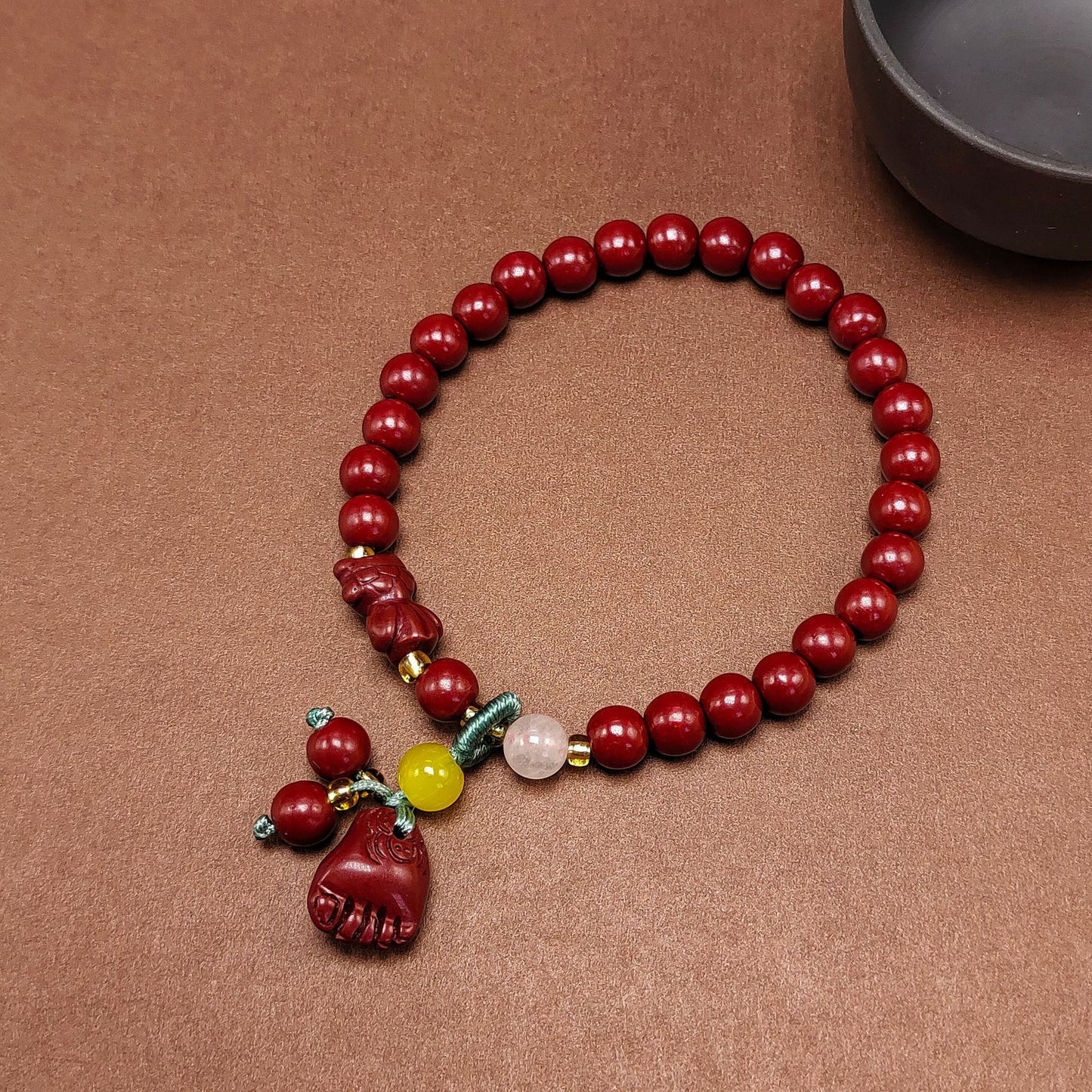 Style Cinnabar For Tassel Design Single Bracelets