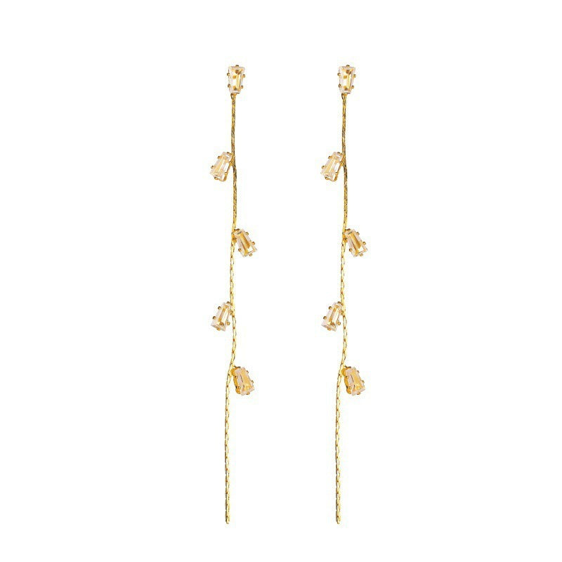 Long Fringe Female Fashion Personality Chain Earrings