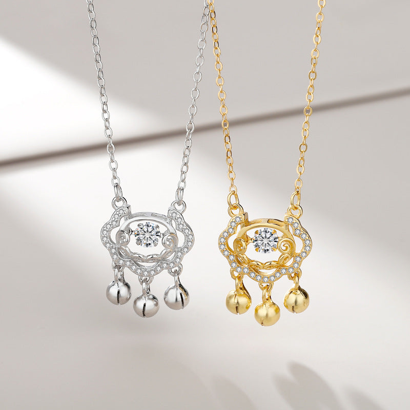 Women's Sier Smart Safety Lock Small For Design Light Luxury Necklaces