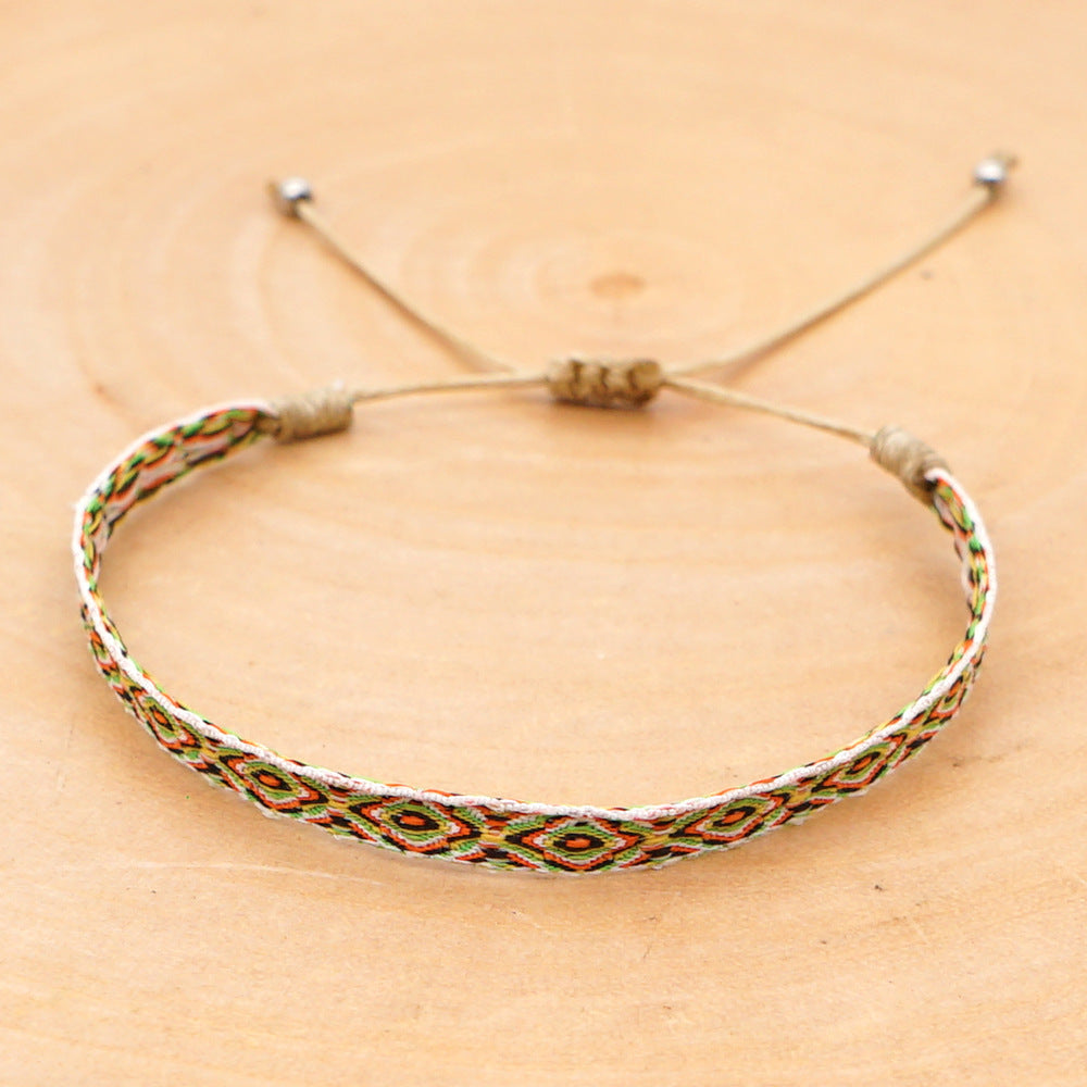 Women's South American Columbia Ethnic Style Webbing Bracelets