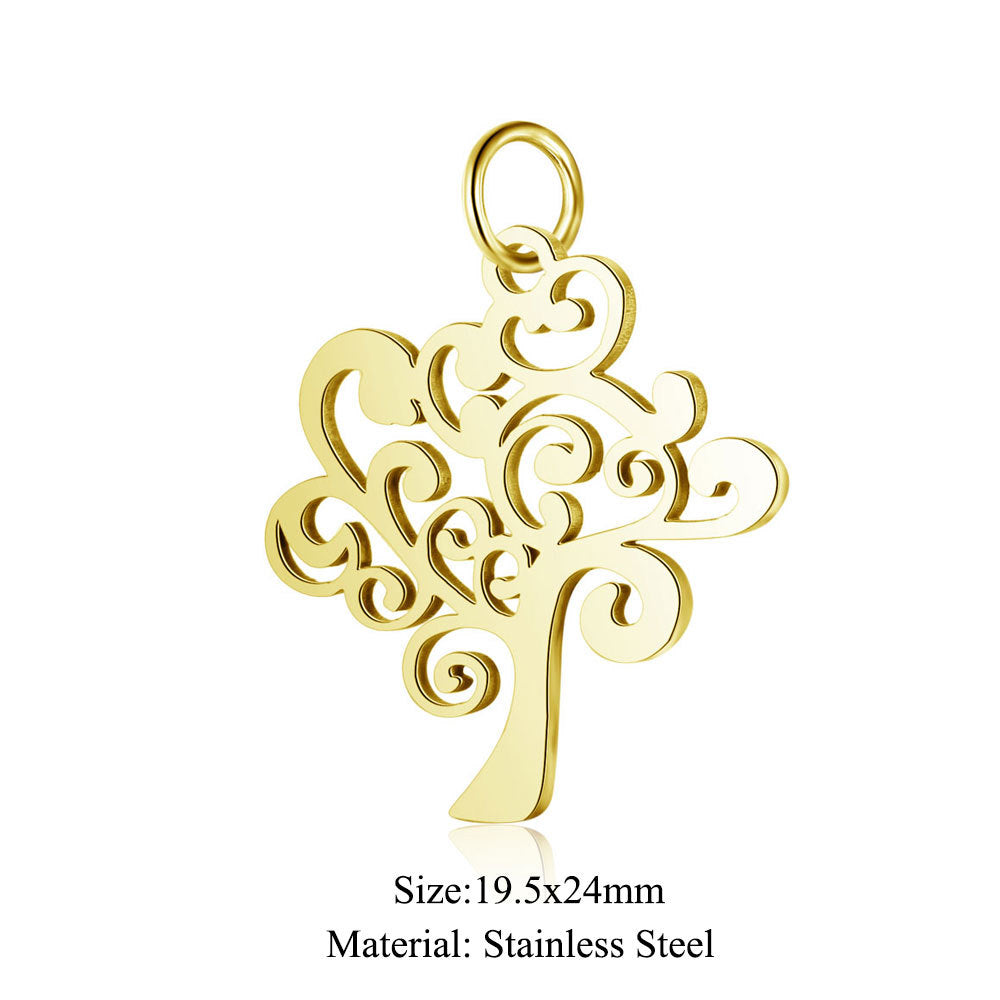 Small Five-pointed Star Elephant Cat Wings Lotus Pendants