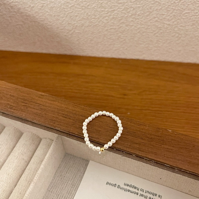 Pieces Of Sier Pearl Female Niche Rings