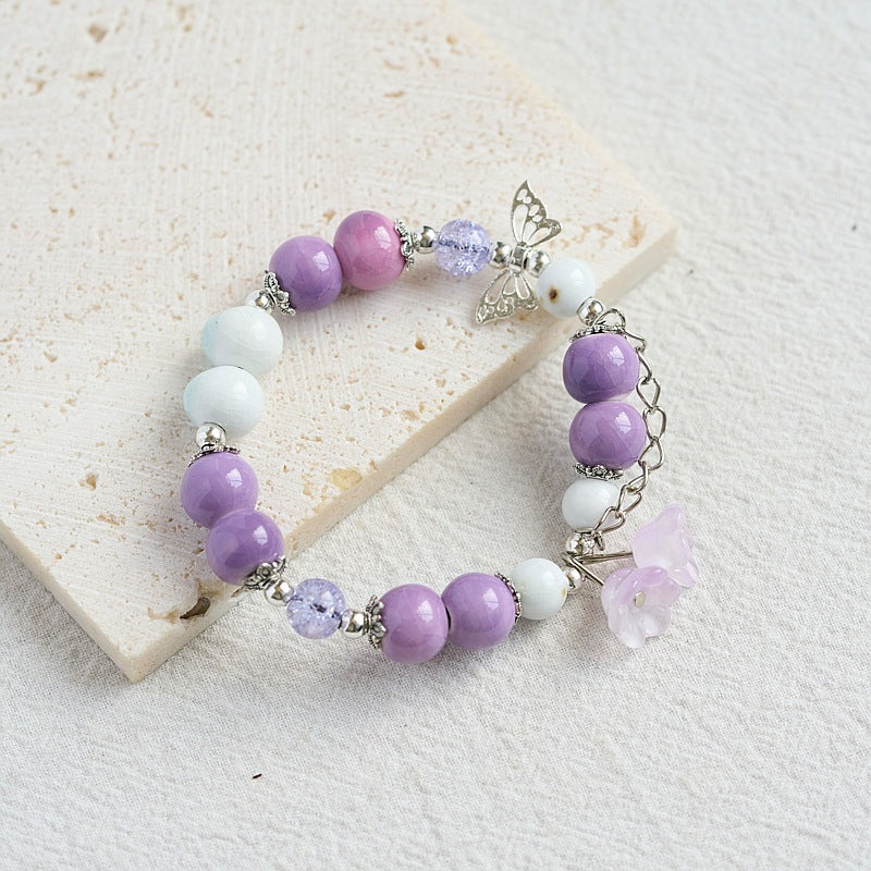 Ceramic Woven Chinese Style Fresh Ancient Beaded Bracelets