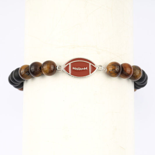 Women's & Men's Tigereye Sports Black Frosted Stone Vintage Bracelets