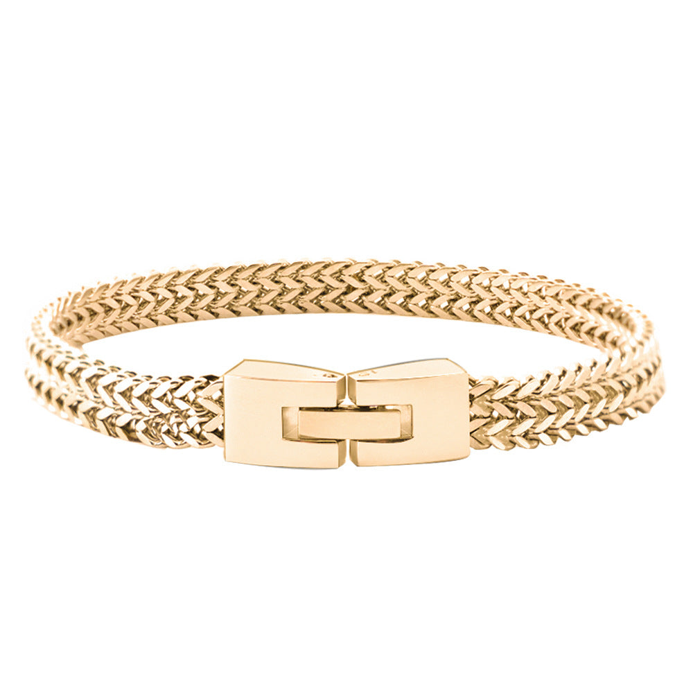 Women's & Men's Quality Titanium Steel Can Carve Writing Bracelets