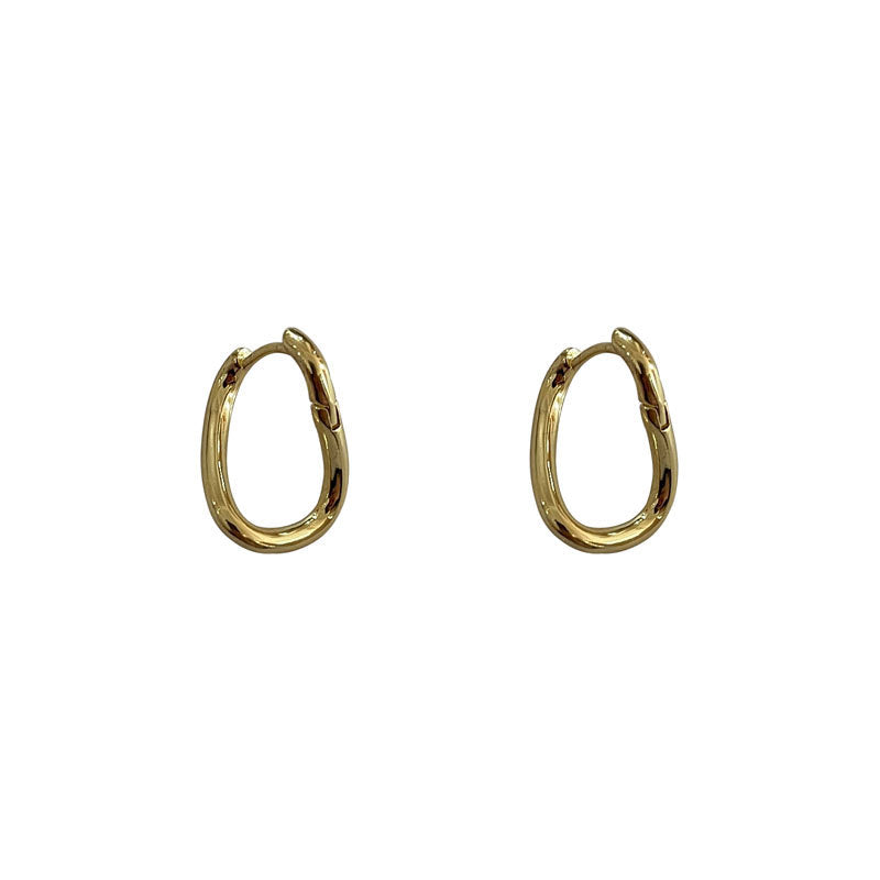 Design Hoop Female Ear Simple Light Earrings
