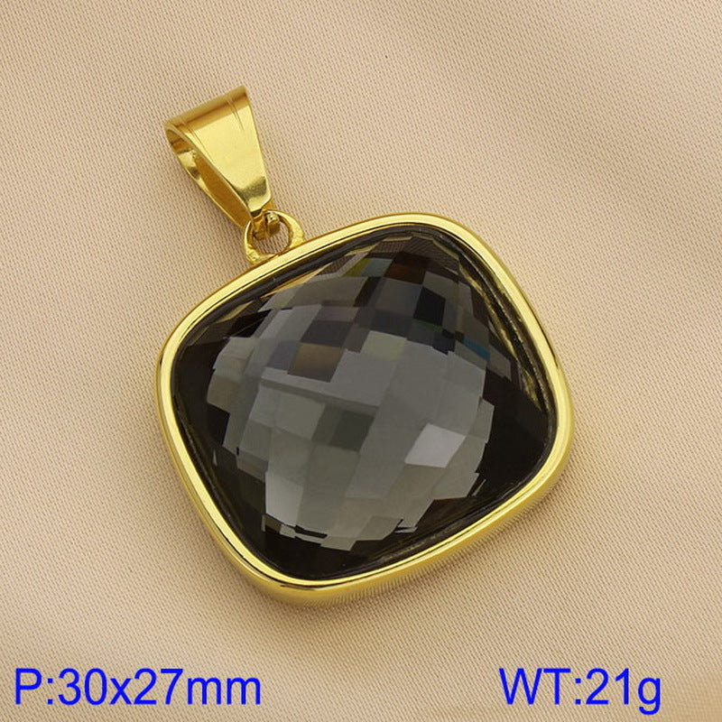 Elegant High Sense Square Multicolor Retro Pendants