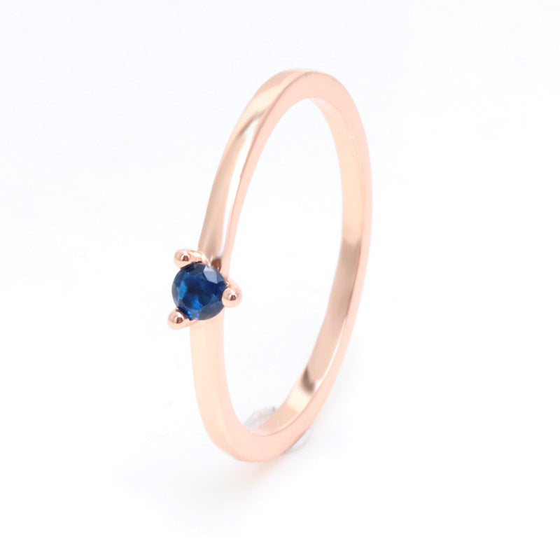 Stone Simple Fashion Small Fresh Rhinestone Rings