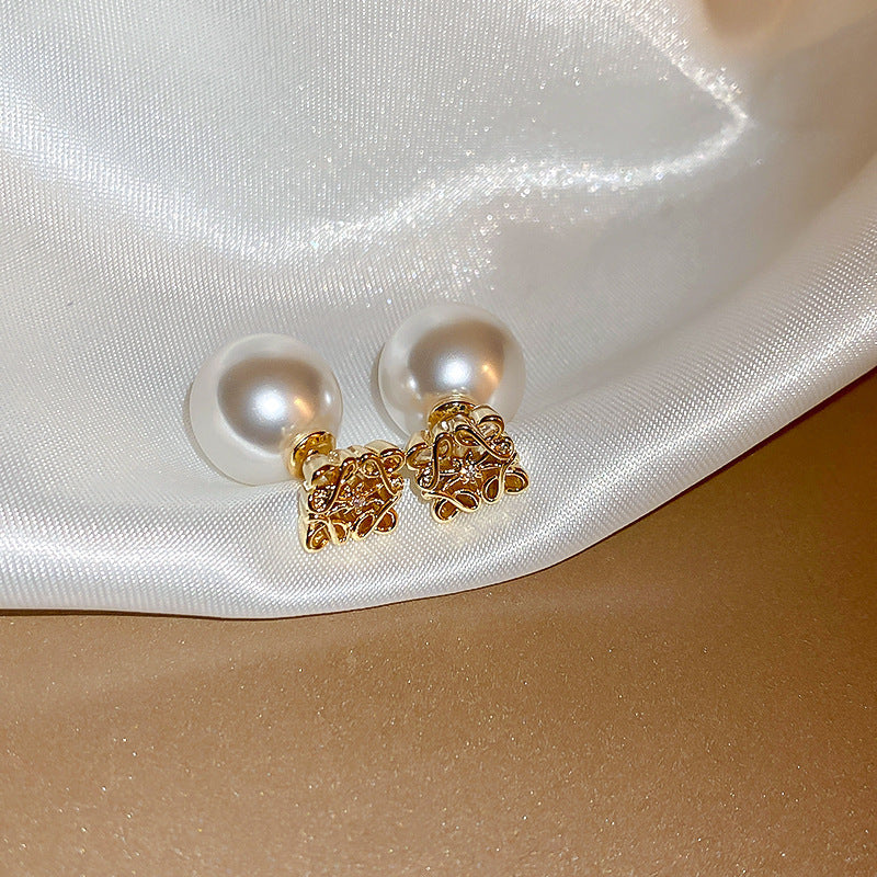 Sier High Sense All Match Fashion Earrings