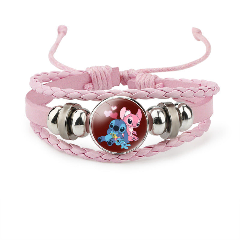 Star Stitch Time Stone Pink Cattle Bracelets