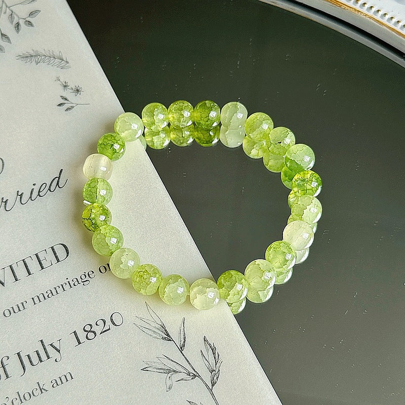 Purple Crystal Female Pliable Temperament Rosary Decompression Hand Bracelets