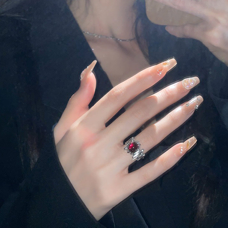 Open Female Design Trendy Cold High Sense Fashionable Rings