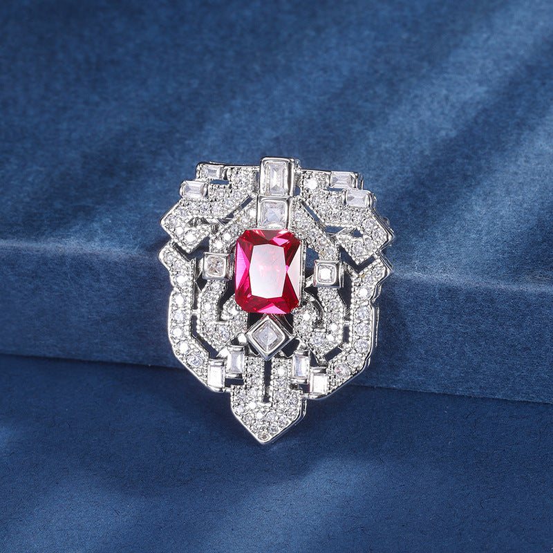 Women's Jewelry Korean Style Elegant Brooch Colored Rings