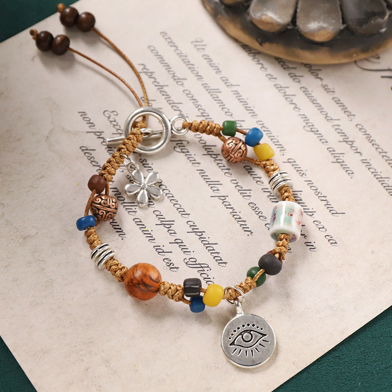 Women's Chinese Ethnic Style Woven Niche Retro Bracelets