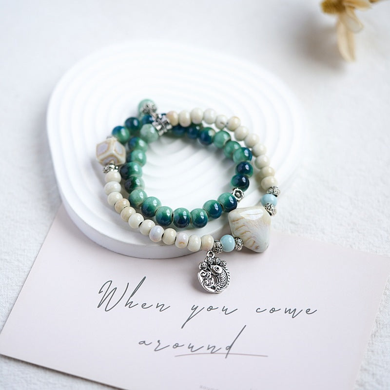 Ceramic Chinese Style Versatile Ancient Double Bracelets