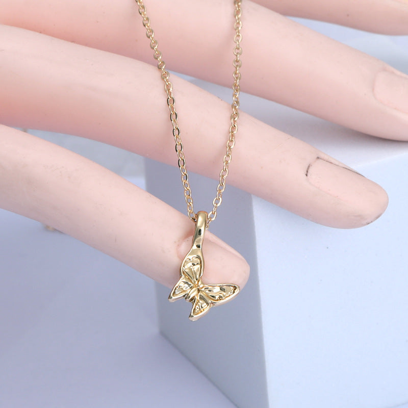 New Butterfly Creative Card Clavicle Chain Necklaces
