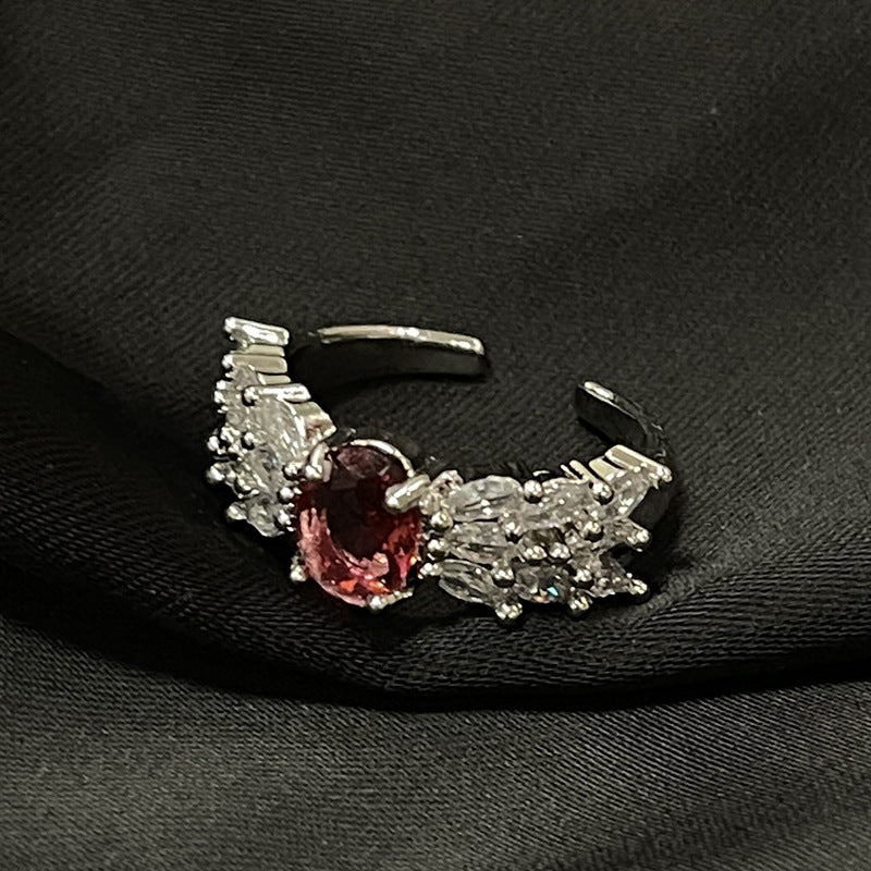 Light Luxury French High Sense Micro Inlaid Rings