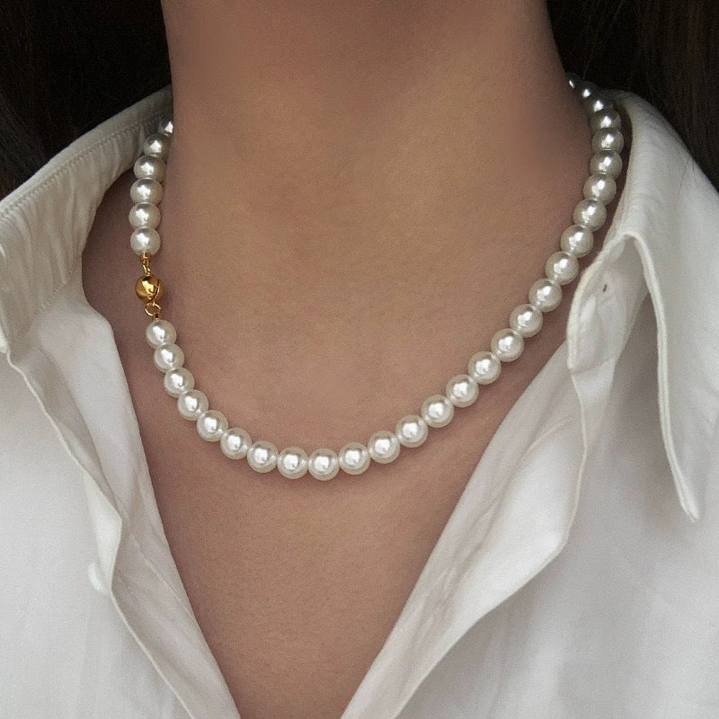 Women's Pearl Sweater Chain High-grade Long Versatile Stacked Necklaces