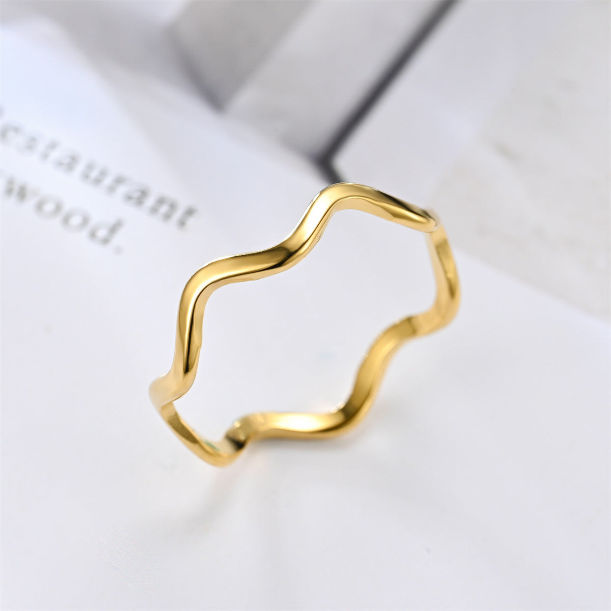Women's Luxury Titanium Steel Design Sense Niche Hip Rings