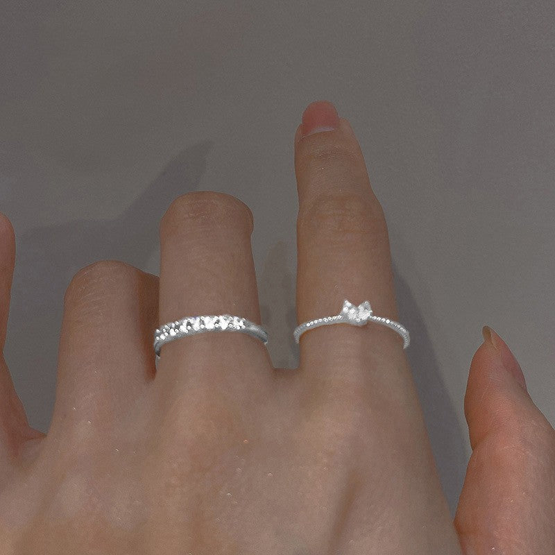 Red Agate Niche Design Cold Style High-grade Rings