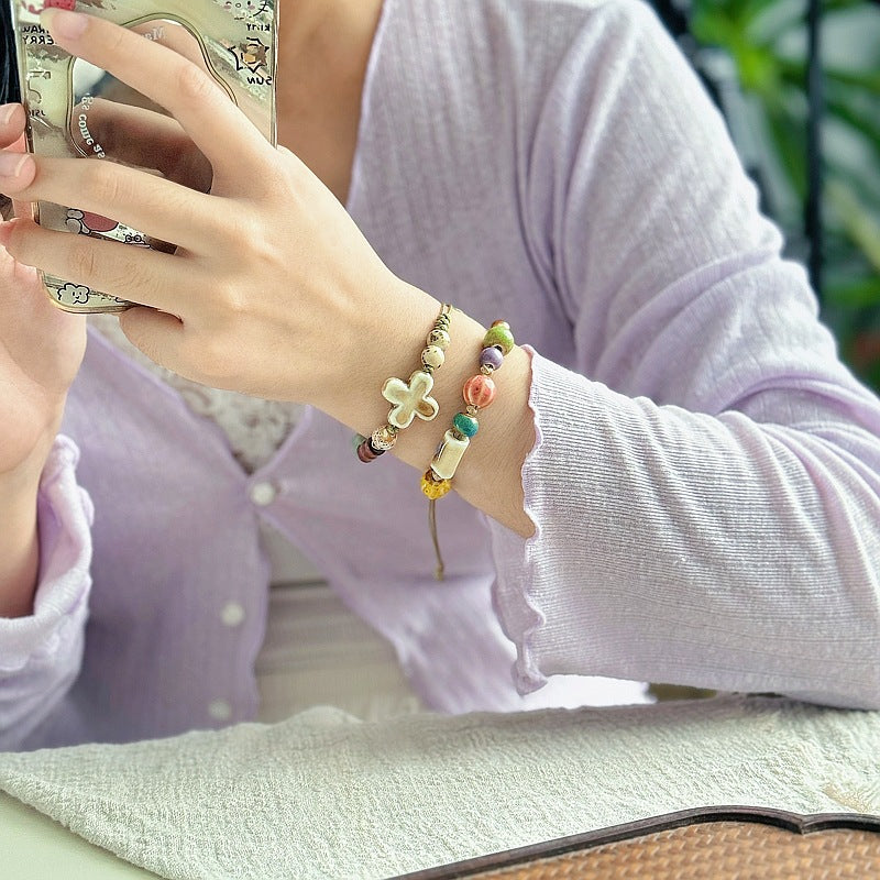 Women's Ethnic Style Ancient Woven Hand Strap Gift Mori Artistic Bracelets