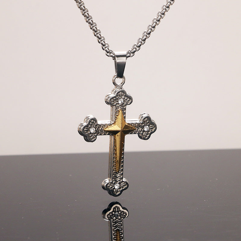 Women's & Men's Cross Personalized Hip Hop Fashion Long Necklaces