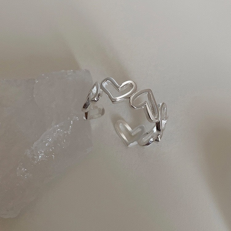 Women's & Men's Heart-shaped Fashion Personality Affordable Luxury Design Rings