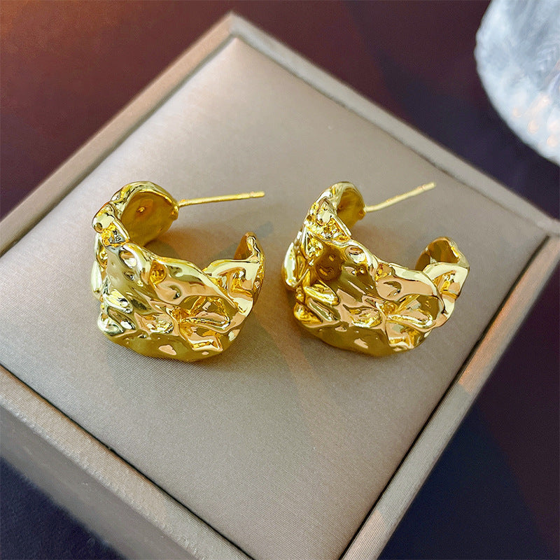 Sier High Sense All Match Fashion Earrings