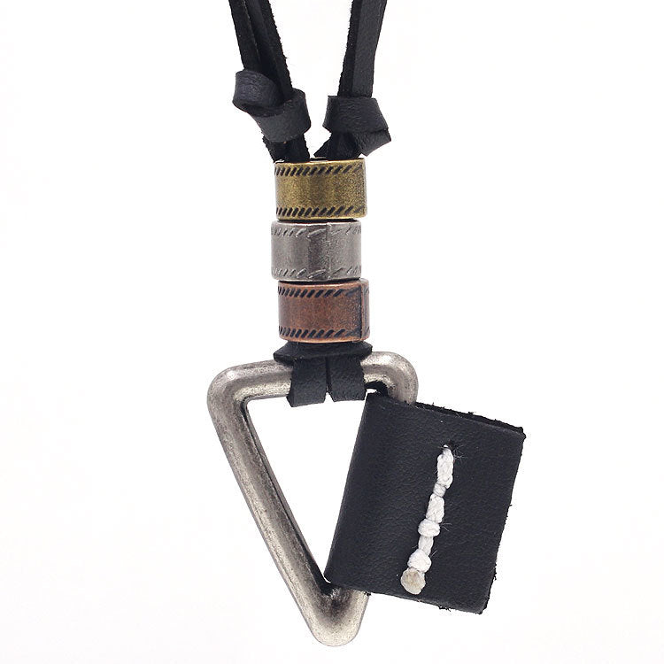 Fashion Retro Style Sweater Chain Triangle Necklaces