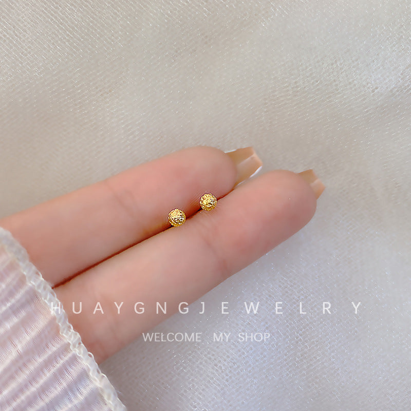 Women's Sier Needle Korean Style French Petite Retro Graceful Imitation Earrings